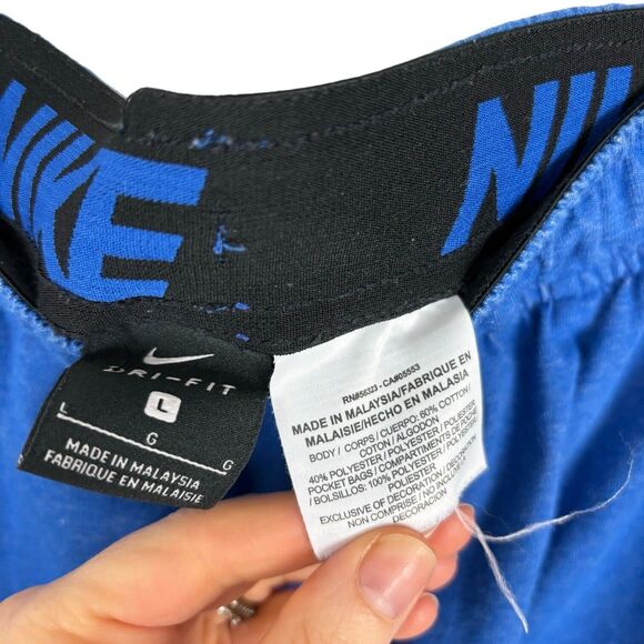 Nike Blue Athletic Shorts Men's Size Large Dri-Fit - Picture 7 of 7